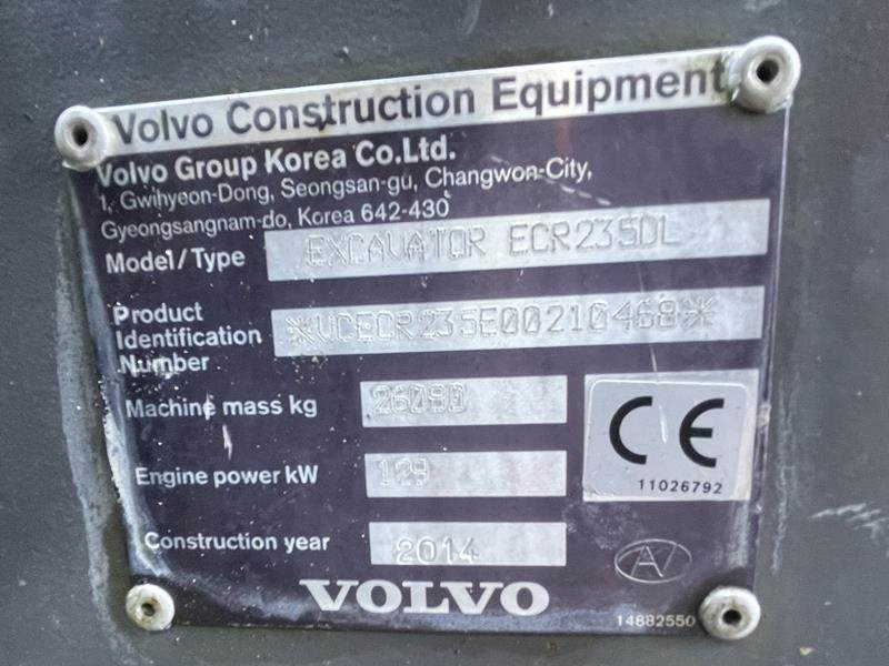 Kettenbagger Volvo ECR 235 DL: das Bild 16