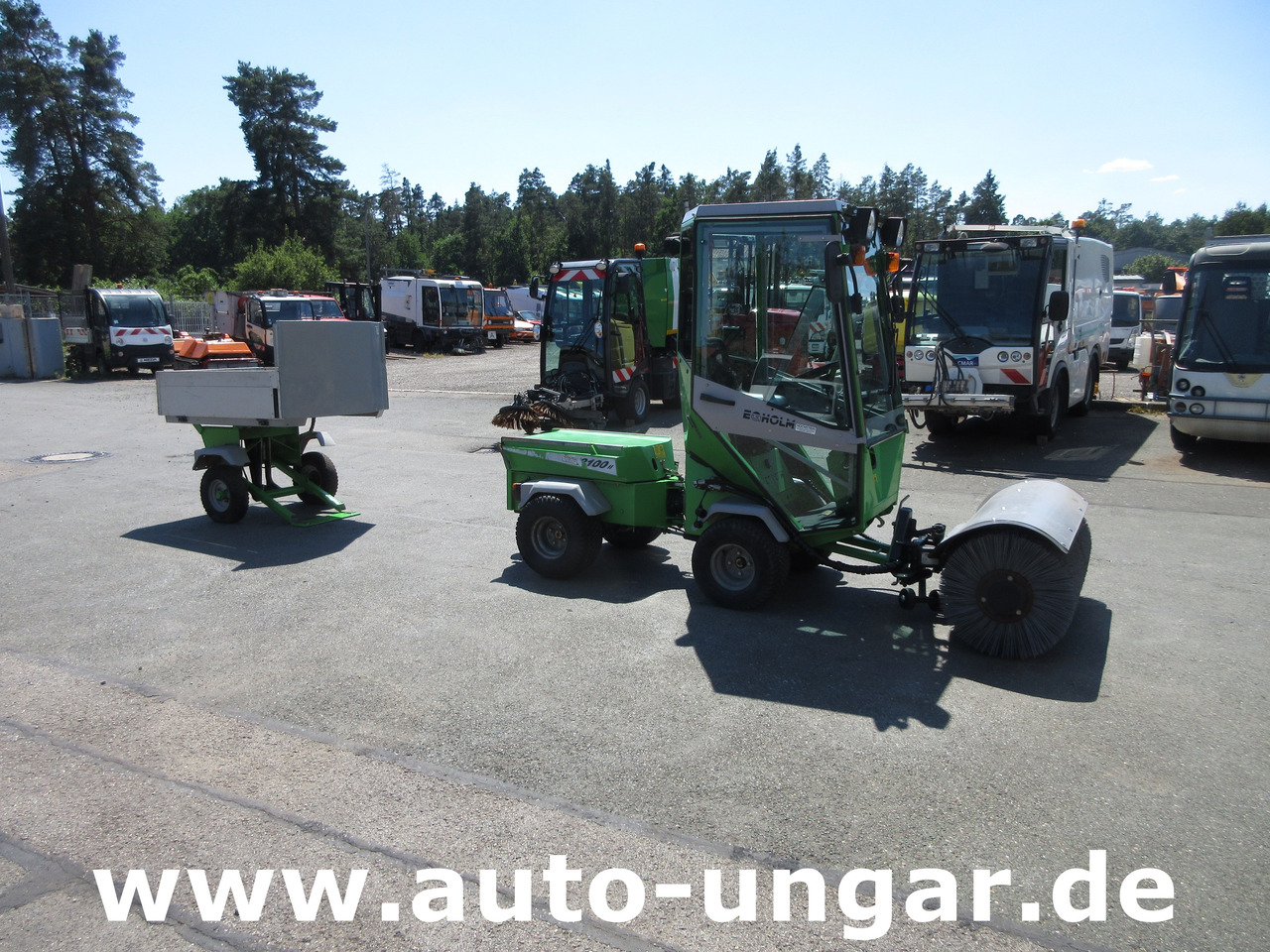 Kommunaltraktor Egholm Nilfisk 2100 Powerflex 4x4 Kipper AHK Hydraulik Bürste Winterdienst: das Bild 24