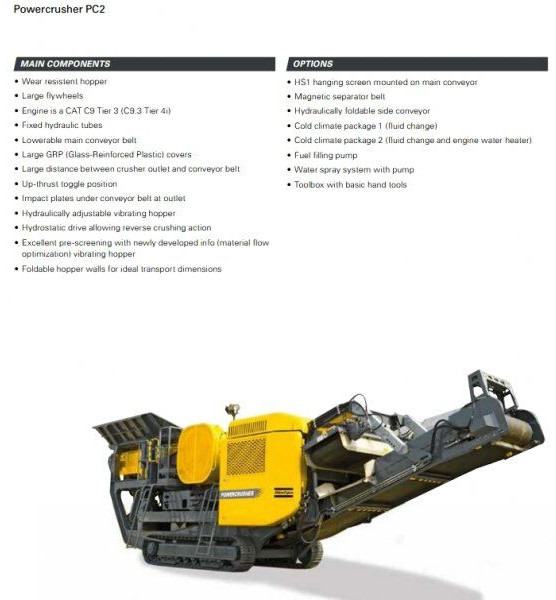 Backenbrecher Atlas-Copco PC 2 / PowerCrusher: das Bild 9 Backenbrecher Atlas-Copco PC 2 / PowerCrusher: das Bild 9
