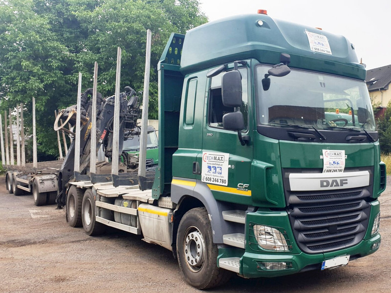 DAF 6x4 CF510 33/26t +HIAB Loglift 135 ZT94 +Umikov PP3 - Holztransporter, Autokran: das Bild 1 DAF 6x4 CF510 33/26t +HIAB Loglift 135 ZT94 +Umikov PP3 - Holztransporter, Autokran: das Bild 1
