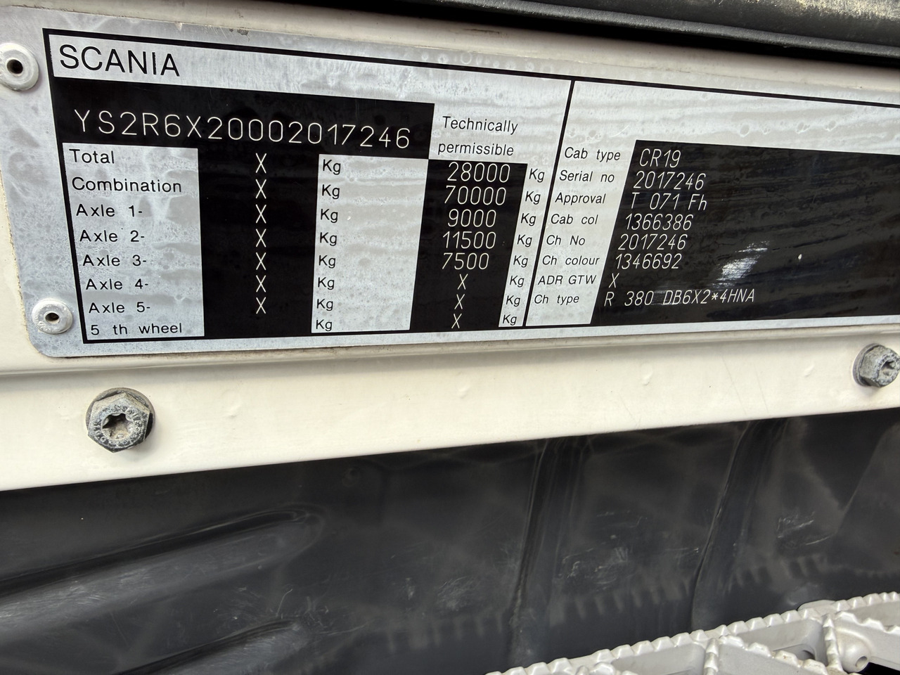 Scania R380 6X2*4 Kipper mit Kran HIAB 220 - Kipper, Autokran: das Bild 5 Scania R380 6X2*4 Kipper mit Kran HIAB 220 - Kipper, Autokran: das Bild 5