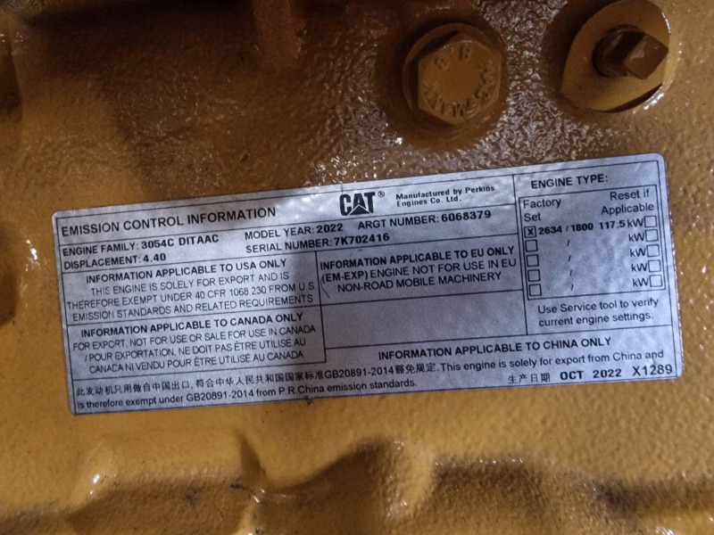 Motor für Industriemaschine, Zustand - NEU Caterpillar  3054C DITAAC Powerpack: das Bild 11