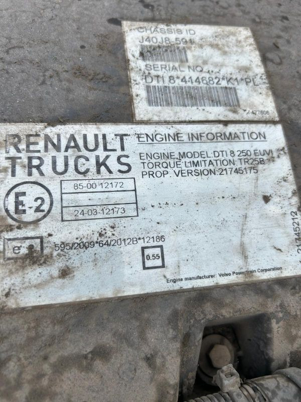 Motor für LKW Renault DTI8 250 EUVI Engine (Truck): das Bild 11