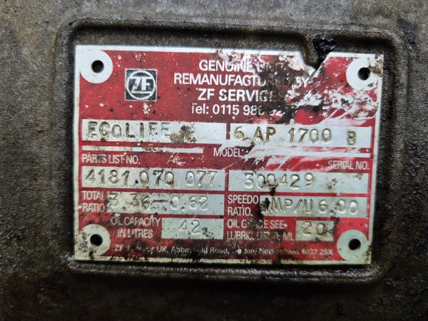 ZF Ecolife 6AP1700B Gearbox - Getriebe: das Bild 2 ZF Ecolife 6AP1700B Gearbox - Getriebe: das Bild 2