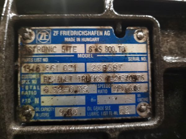 ZF Ecolite 6AS800TO Gearbox - Getriebe: das Bild 2 ZF Ecolite 6AS800TO Gearbox - Getriebe: das Bild 2