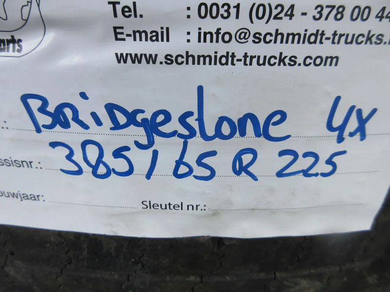 Bridgestone 385 / 65 R 22.5 OPLEGGER BANDEN MET STAAL WIEL - Reifen für LKW: das Bild 5 Bridgestone 385 / 65 R 22.5 OPLEGGER BANDEN MET STAAL WIEL - Reifen für LKW: das Bild 5