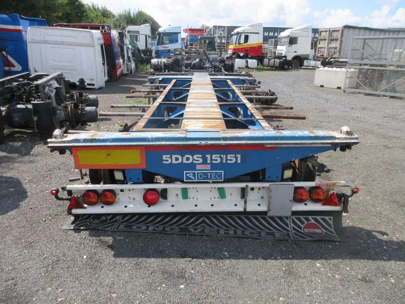 Container/ Wechselfahrgestell Auflieger D-Tec FLEXITRAILER VOOR ONDERDELEN SAF AS B9-22S  MODEL 2016: das Bild 6