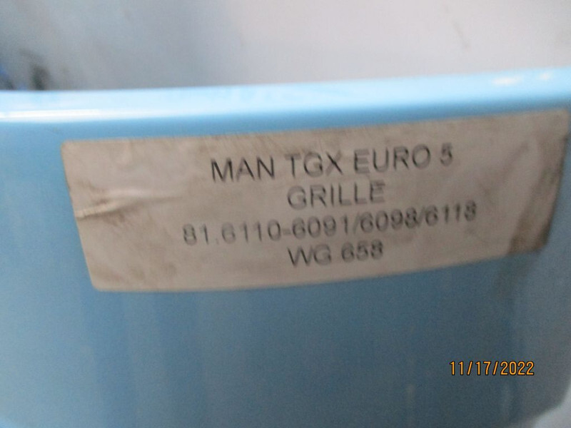MAN 81.6110-6091//6098//6118 GRILL TGX EURO 5 - Kühlergrill für LKW: das Bild 2 MAN 81.6110-6091//6098//6118 GRILL TGX EURO 5 - Kühlergrill für LKW: das Bild 2