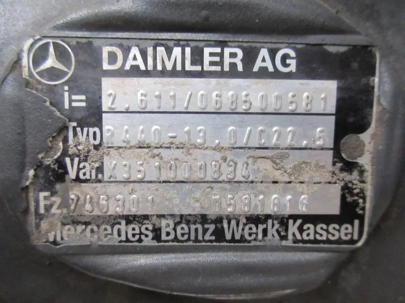 Mercedes-Benz 745.301 / R440-13 0 / C22.5 // 2.611 MERCEDES MP4 EURO 6 DIFFERENTIEEL - Differenzial Getriebe für LKW: das Bild 5 Mercedes-Benz 745.301 / R440-13 0 / C22.5 // 2.611 MERCEDES MP4 EURO 6 DIFFERENTIEEL - Differenzial Getriebe für LKW: das Bild 5