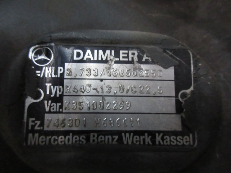 Mercedes-Benz ANTOS R440-13,0/C22,5 RATIO 2,733 DIFFERENTIEEL 746.301 EURO 6 - Differenzial Getriebe für LKW: das Bild 5 Mercedes-Benz ANTOS R440-13,0/C22,5 RATIO 2,733 DIFFERENTIEEL 746.301 EURO 6 - Differenzial Getriebe für LKW: das Bild 5