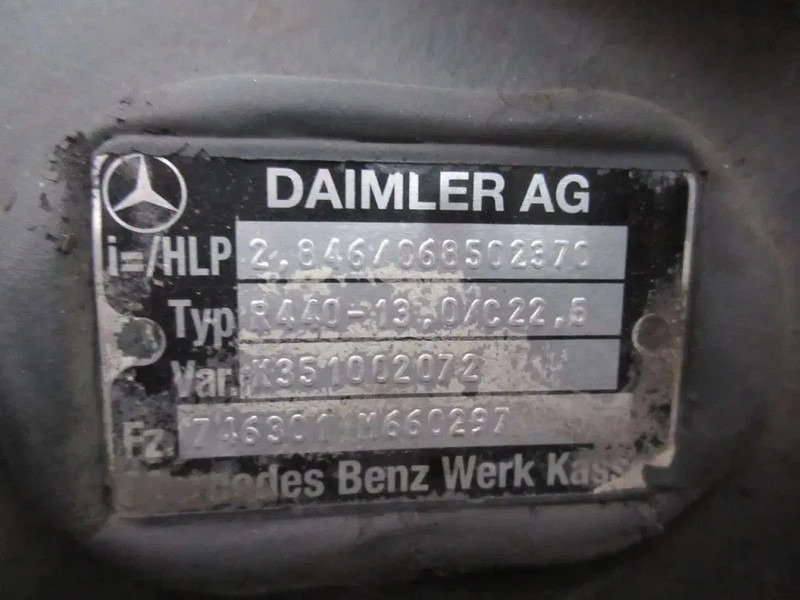 Mercedes-Benz R440-13,0/C22,5 TYPE 746301 RATIO 2,846 MERCEDES 1836 MP4 EURO 6 - Differenzial Getriebe für LKW: das Bild 5 Mercedes-Benz R440-13,0/C22,5 TYPE 746301 RATIO 2,846 MERCEDES 1836 MP4 EURO 6 - Differenzial Getriebe für LKW: das Bild 5