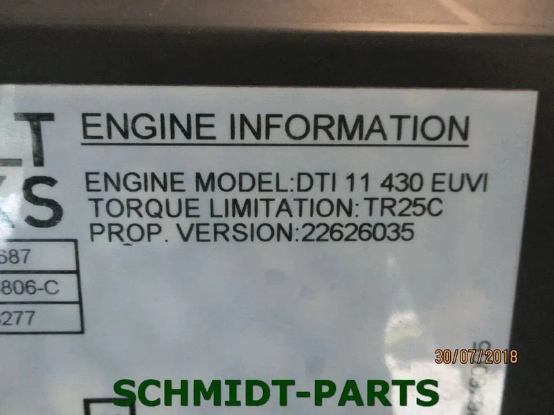 Renault 22626035 DTI 11 430 EUVI EURO 6 RENAULT MOTOR MODEL T 430 - Motor für LKW: das Bild 5 Renault 22626035 DTI 11 430 EUVI EURO 6 RENAULT MOTOR MODEL T 430 - Motor für LKW: das Bild 5
