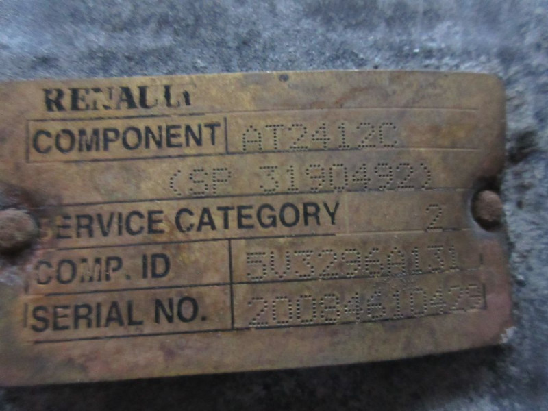 Renault AT 2412 C 3190492 TRANSMISSIE RENAULT AE 480 EURO 5 - Getriebe für LKW: das Bild 5 Renault AT 2412 C 3190492 TRANSMISSIE RENAULT AE 480 EURO 5 - Getriebe für LKW: das Bild 5