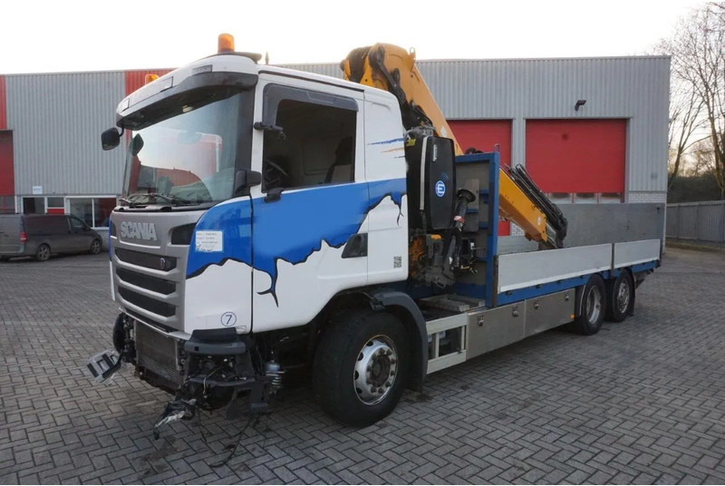 Scania G490 / ENGINE RUNNING / RETARDER / EFFER 255-5S CRANE REMOTE / PLATFORM / FULL-AIR / AUTOMATIC / EURO-6 / 2014 - Autokran: das Bild 1 Scania G490 / ENGINE RUNNING / RETARDER / EFFER 255-5S CRANE REMOTE / PLATFORM / FULL-AIR / AUTOMATIC / EURO-6 / 2014 - Autokran: das Bild 1
