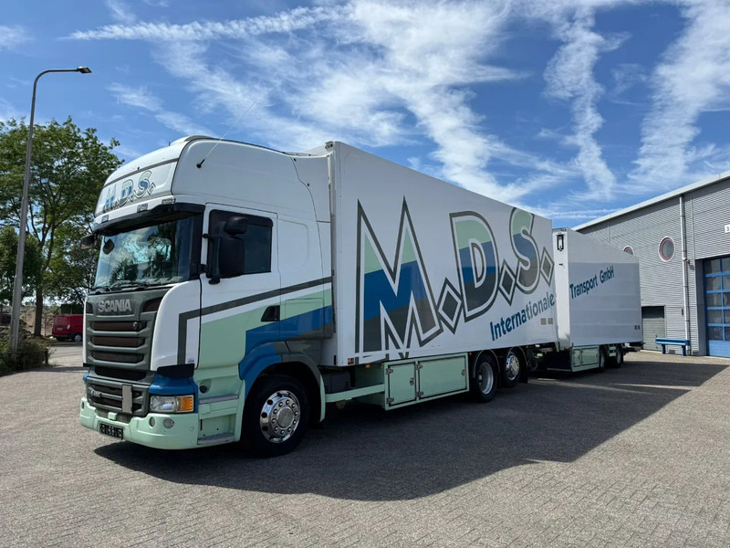 Scania R450 / RETARDER / ISOLATED GERMAN FLOWER COMBI / THROUGH-LOADING SYSTEM / SMART TACHO / 2XPLATFORM / LIFT+LENKACHSE / LWDS / EUR - Kühlkoffer LKW: das Bild 1 Scania R450 / RETARDER / ISOLATED GERMAN FLOWER COMBI / THROUGH-LOADING SYSTEM / SMART TACHO / 2XPLATFORM / LIFT+LENKACHSE / LWDS / EUR - Kühlkoffer LKW: das Bild 1