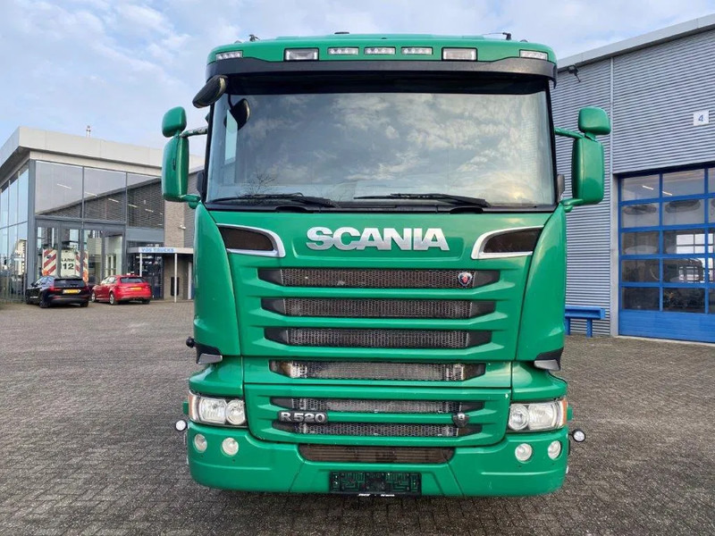 Abrollkipper Scania R520 V8 / 8X4 / BIG AXLE / AJK HOOKLIFT 30TON / LIFT+LENKACHSE / NAVI / LEATHER / FULL-AIR / AUTOMATIC / EURO-6 / 2015: das Bild 6