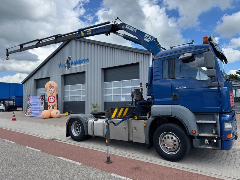 MAN TGA 18.310, Crane Pesci SE155N/4, Manual Kran, Grua, Grue, Kraan - Sattelzugmaschine: das Bild 1 MAN TGA 18.310, Crane Pesci SE155N/4, Manual Kran, Grua, Grue, Kraan - Sattelzugmaschine: das Bild 1