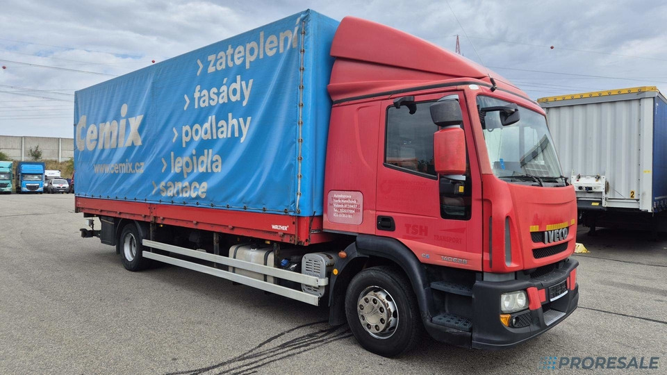 IVECO EUROCARGO ML 140E28 EURO 5 - valník s plachtou + hydraulické čelo 1,5 t - Plane LKW: das Bild 1 IVECO EUROCARGO ML 140E28 EURO 5 - valník s plachtou + hydraulické čelo 1,5 t - Plane LKW: das Bild 1