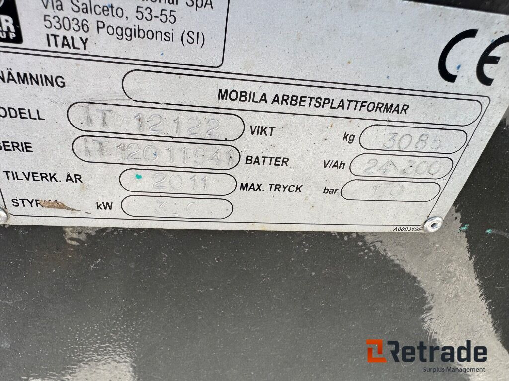 Scherenbühne Saxlift  Iteco  IT12122: das Bild 9