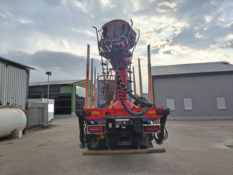 Holztransporter, Autokran MAN TGX 26.500 Holz-LKW Euro6 6x4 Holztransporter m Palfinger (16): das Bild 8