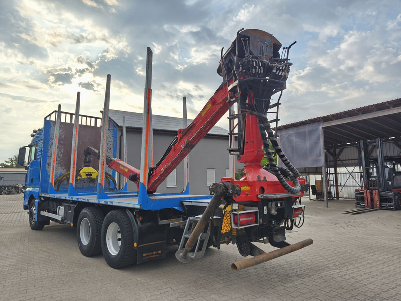 Holztransporter, Autokran MAN TGX 26.500 Holz-LKW Euro6 6x4 Holztransporter m Palfinger (16): das Bild 6