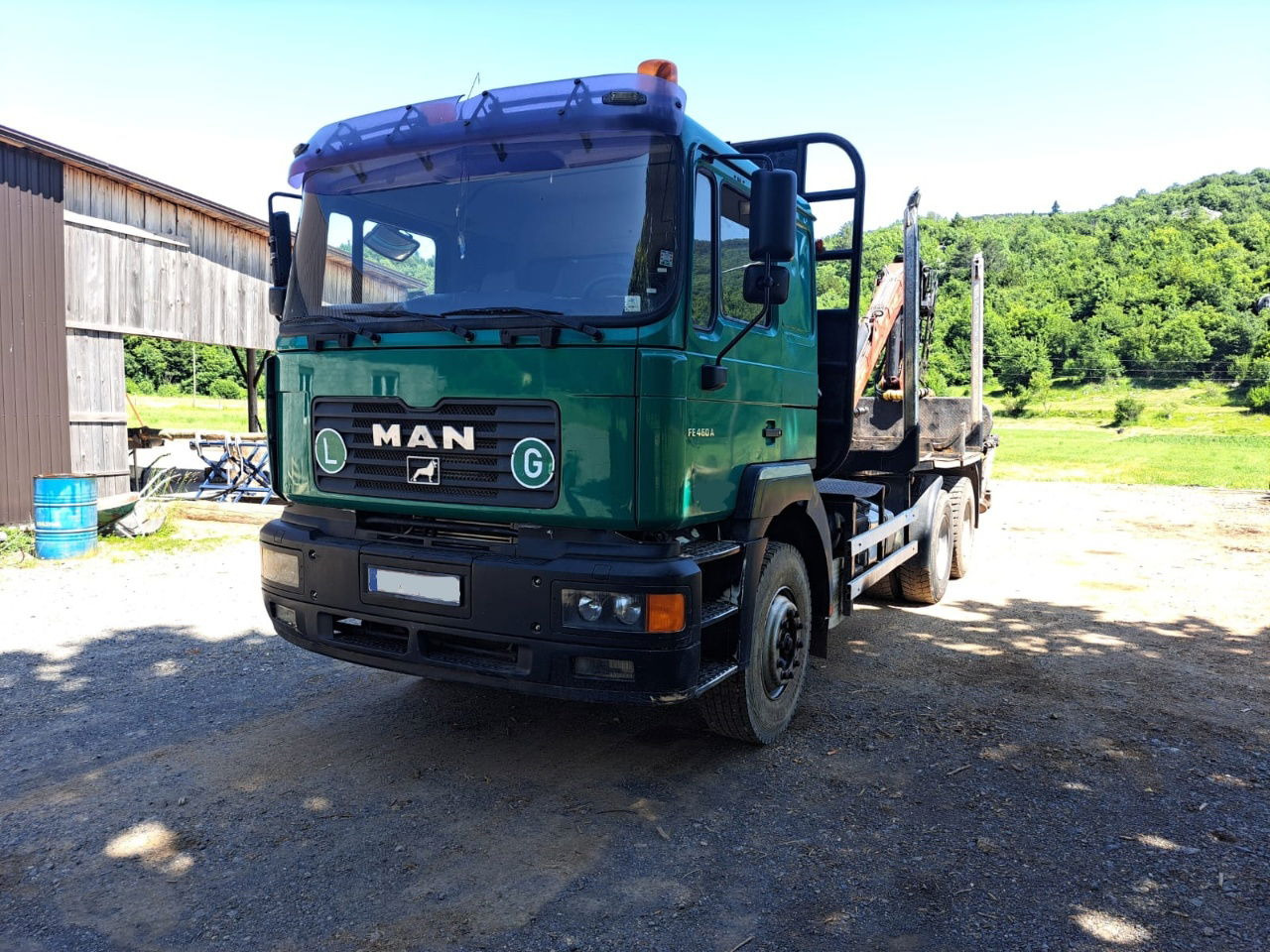 MAN 33.464 6x4 forest truck - Complete Spring - Epsilon E128 + scissors - Holztransporter: das Bild 1 MAN 33.464 6x4 forest truck - Complete Spring - Epsilon E128 + scissors - Holztransporter: das Bild 1
