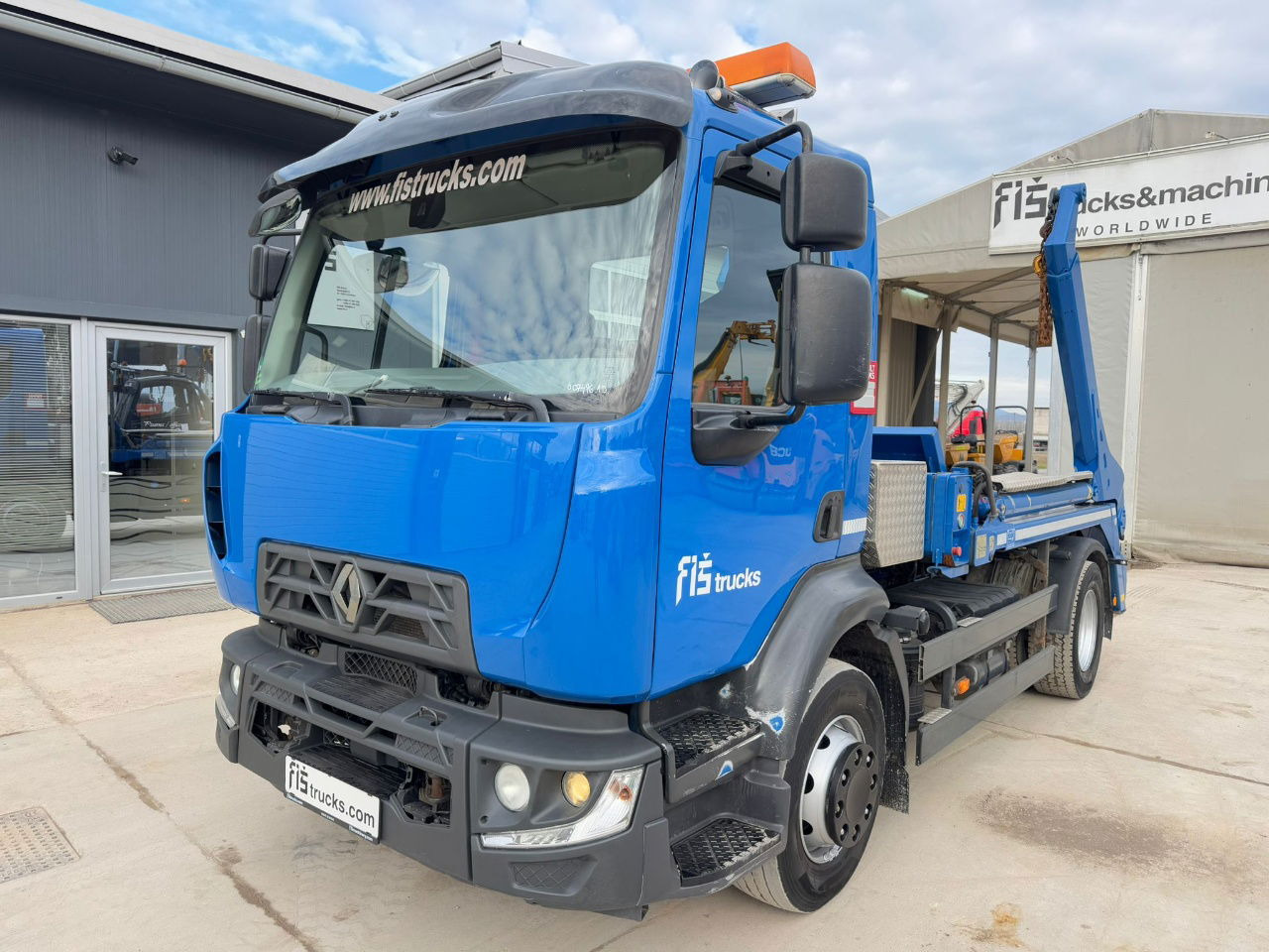 Renault 16.280 4X2 meiller absetz tipper - Containerwagen/ Wechselfahrgestell LKW: das Bild 1 Renault 16.280 4X2 meiller absetz tipper - Containerwagen/ Wechselfahrgestell LKW: das Bild 1