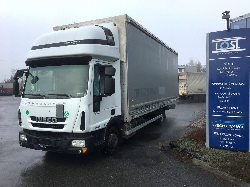 Iveco 75-190 Eurocargo 18 Pal. Dhollandia 1000 kg - Planen Transporter: das Bild 1 Iveco 75-190 Eurocargo 18 Pal. Dhollandia 1000 kg - Planen Transporter: das Bild 1