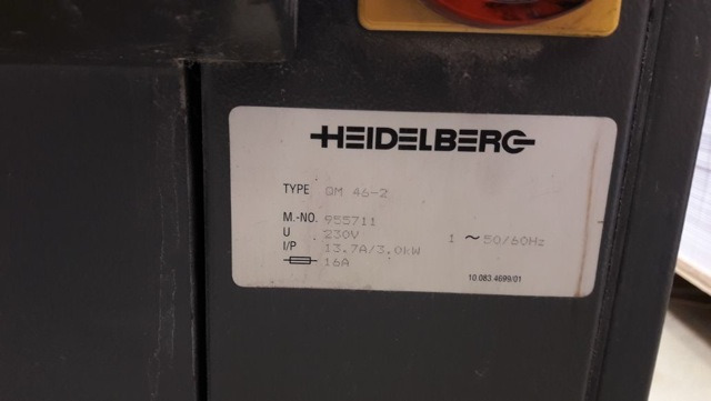 Heidelberg QM 46-2 two-color offset press - Offsetdruckmaschine: das Bild 2 Heidelberg QM 46-2 two-color offset press - Offsetdruckmaschine: das Bild 2