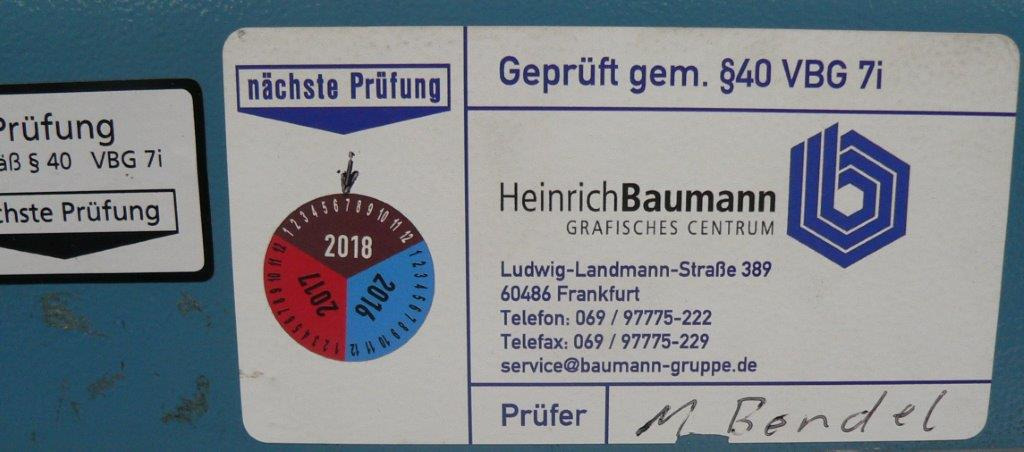High-speed cutter Wohlenberg WP 92 SPM - Papierschneidemaschine: das Bild 4 High-speed cutter Wohlenberg WP 92 SPM - Papierschneidemaschine: das Bild 4