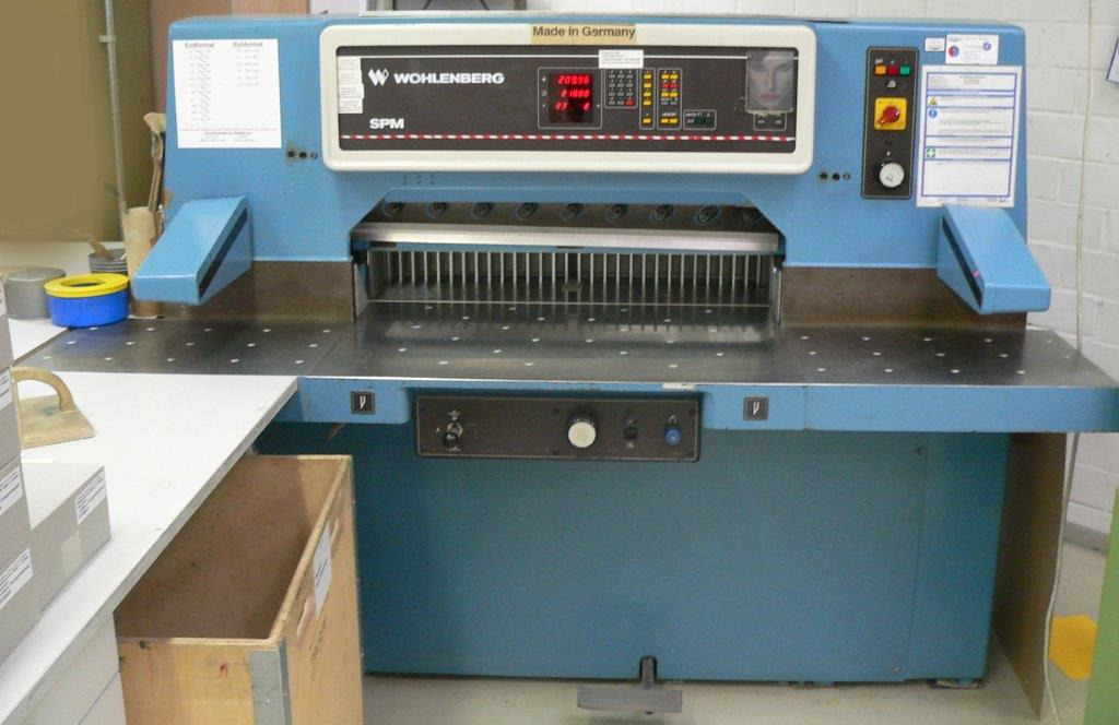 High-speed cutter Wohlenberg WP 92 SPM - Papierschneidemaschine: das Bild 1 High-speed cutter Wohlenberg WP 92 SPM - Papierschneidemaschine: das Bild 1