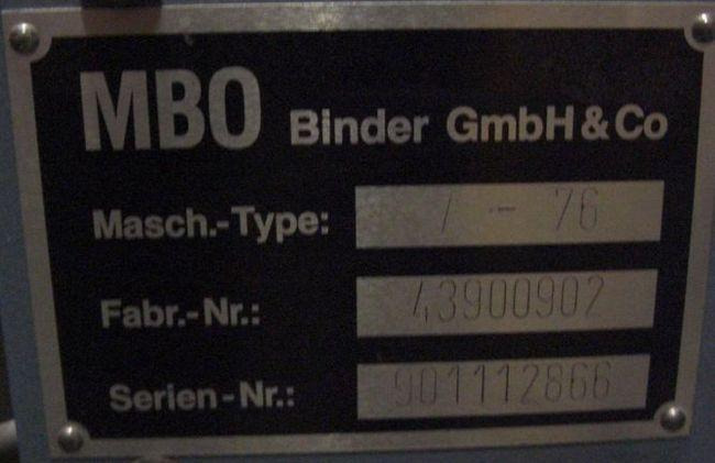 MBO A 76 box delivery - Falzmaschine: das Bild 2 MBO A 76 box delivery - Falzmaschine: das Bild 2