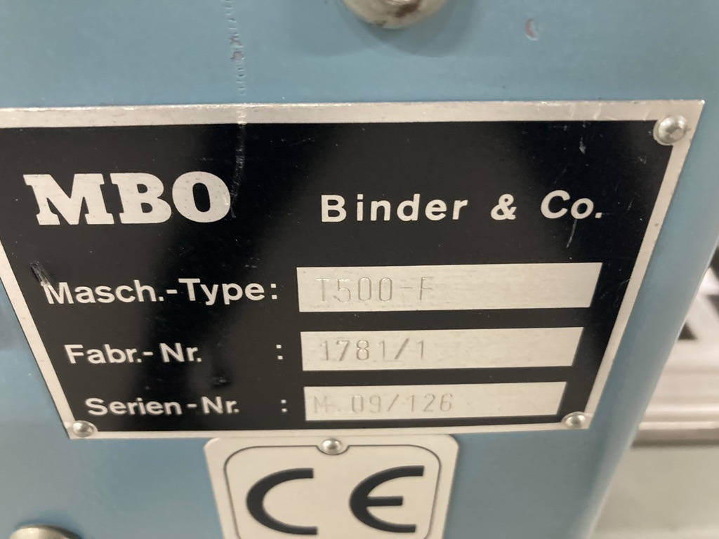 MBO buckle plate folding machine T 500-4-F - Falzmaschine: das Bild 2 MBO buckle plate folding machine T 500-4-F - Falzmaschine: das Bild 2