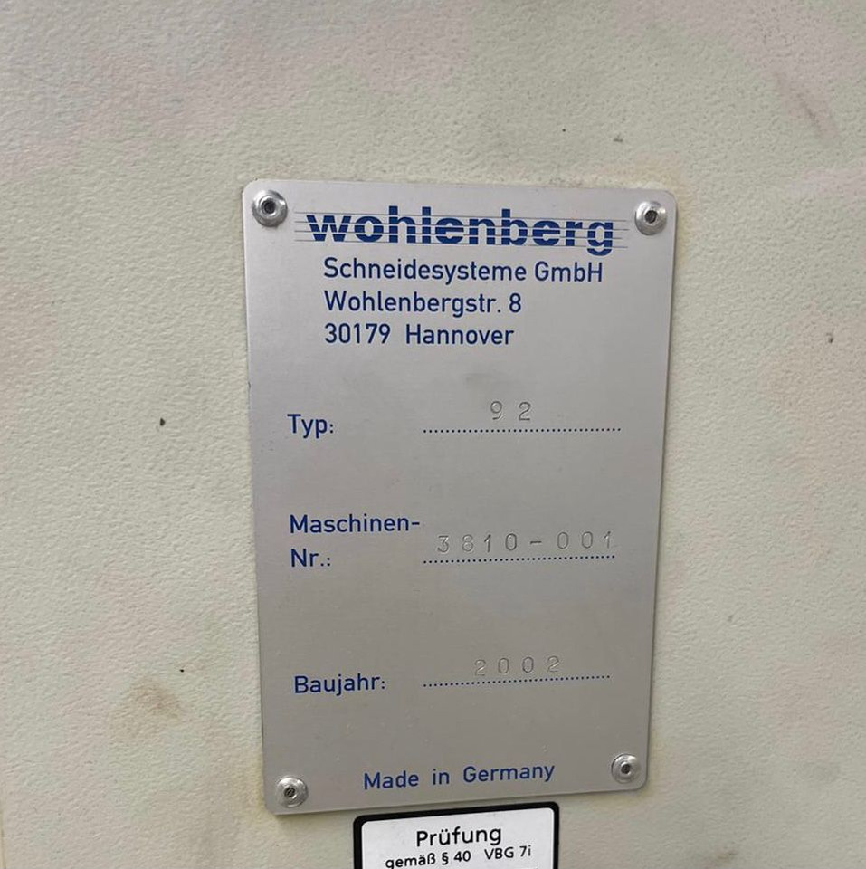 Wohlenberg cut-tec 92 high-speed cutter - Papierschneidemaschine: das Bild 2 Wohlenberg cut-tec 92 high-speed cutter - Papierschneidemaschine: das Bild 2