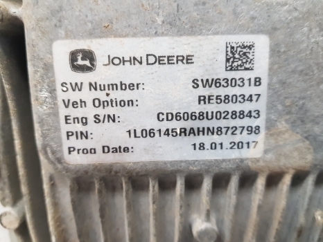 John Deere 6145r Engine Control Unit Re548097, Re580347, Sw63031b - Steuergerät für Traktor: das Bild 2 John Deere 6145r Engine Control Unit Re548097, Re580347, Sw63031b - Steuergerät für Traktor: das Bild 2
