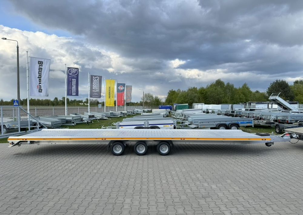 GROMEX Gromex laweta aluminiowa | 850x210cm | DMC 3500kg | platforma na 2 auta | 3 osie AL-KO | OŚWIETLENIE LED - Autotransporter Anhänger: das Bild 2 GROMEX Gromex laweta aluminiowa | 850x210cm | DMC 3500kg | platforma na 2 auta | 3 osie AL-KO | OŚWIETLENIE LED - Autotransporter Anhänger: das Bild 2