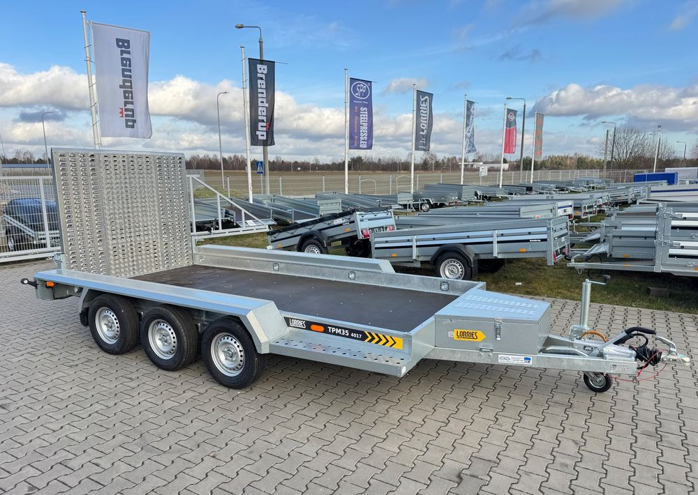 LORRIES Lorries TPM35-4017 402x175 cm DMC 3500kg przyczepa 3 osiowa pod koparkę budowlanka - Baumaschinenanhänger: das Bild 1 LORRIES Lorries TPM35-4017 402x175 cm DMC 3500kg przyczepa 3 osiowa pod koparkę budowlanka - Baumaschinenanhänger: das Bild 1