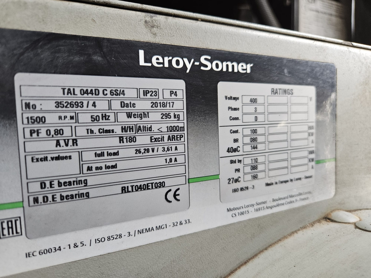 Stromgenerator HGI 100KVA PERKINS GENERATOR DIESEL SILENT RENTAL SPECIFICATION HGI 100KVA PERKINS GENERATOR DIESEL SILENT RENTAL SPECIFICATION: das Bild 9