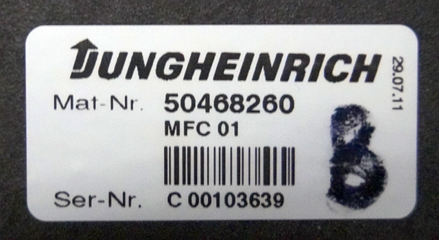 Jungheinrich 50468260 | MFC01 Brake sn C00103639 from ETV214 year 2011 - Steuergerät für Flurförderzeug: das Bild 3 Jungheinrich 50468260 | MFC01 Brake sn C00103639 from ETV214 year 2011 - Steuergerät für Flurförderzeug: das Bild 3