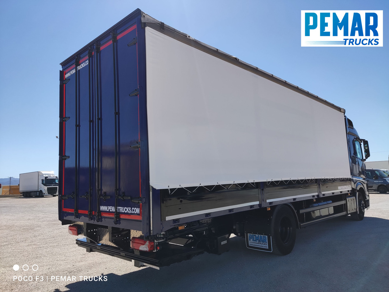 Plane LKW MERCEDES-BENZ ACTROS 1836 SEMITAUTLINER 18T: das Bild 5