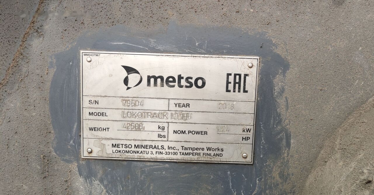 Metso Lokotrack LT106 Portable Jaw Crusher - Mobile Brechanlage: das Bild 2 Metso Lokotrack LT106 Portable Jaw Crusher - Mobile Brechanlage: das Bild 2