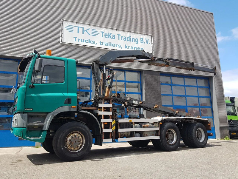 Ginaf M 3335 S 6x6 Palfinger PK 14080 + NCH - Seil Abrollkipper, Autokran: das Bild 1 Ginaf M 3335 S 6x6 Palfinger PK 14080 + NCH - Seil Abrollkipper, Autokran: das Bild 1