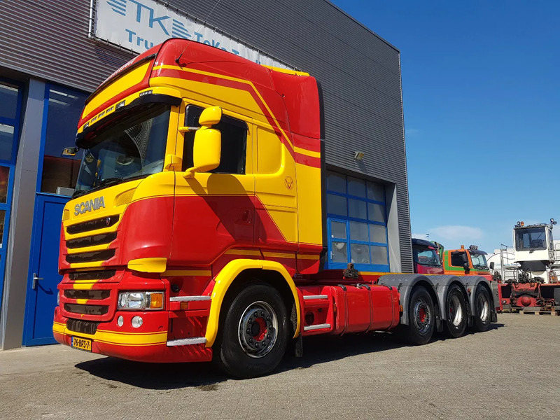 Scania R450 8x2 Topline ADR EX/II, EX/III, FL en AT SCR only - Containerwagen/ Wechselfahrgestell LKW: das Bild 1 Scania R450 8x2 Topline ADR EX/II, EX/III, FL en AT SCR only - Containerwagen/ Wechselfahrgestell LKW: das Bild 1