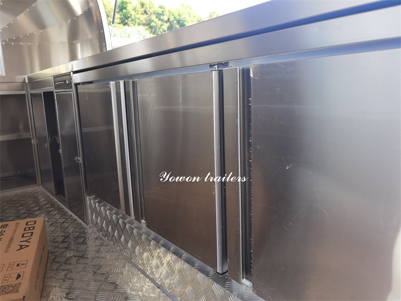 Verkaufsanhänger Für die Beförderung von Lebensmittel, Zustand - NEU YOWON mobile fast food vending trailer factory price catering truck: das Bild 9