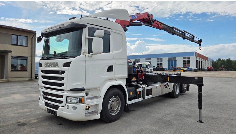 Scania G450 6X2*4 HMF 2120 crane 700 hours - Abrollkipper, Autokran: das Bild 1 Scania G450 6X2*4 HMF 2120 crane 700 hours - Abrollkipper, Autokran: das Bild 1