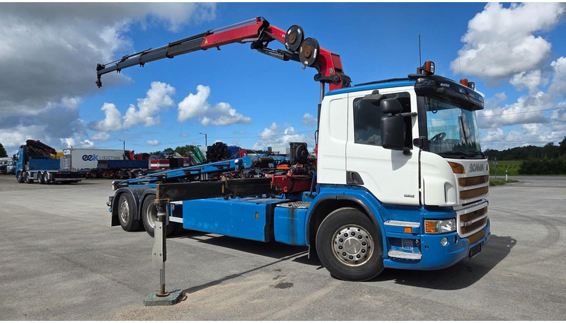 Scania P360 6X2*4 HMF 1720K4 EURO6 - Seil Abrollkipper, Autokran: das Bild 2 Scania P360 6X2*4 HMF 1720K4 EURO6 - Seil Abrollkipper, Autokran: das Bild 2