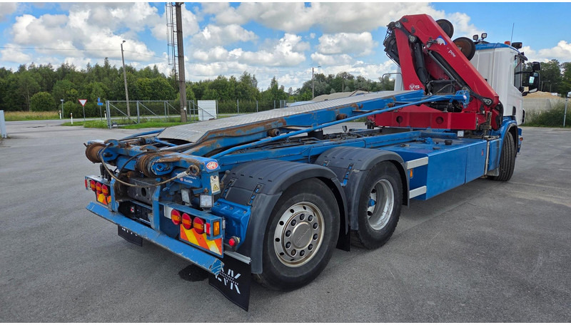 Seil Abrollkipper, Autokran Scania P360 6X2*4 HMF 1720K4 EURO6: das Bild 17