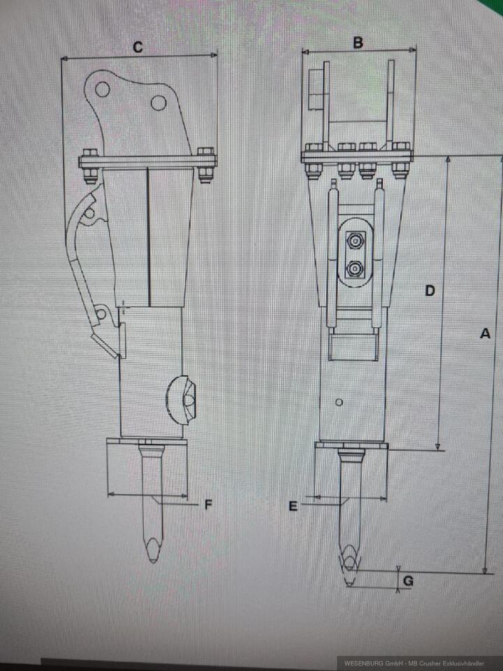 Montabert Hydraulikhammer SD12 Trägerklasse: 1,2 - 2,2 t - Hydraulikhammer für Baumaschine: das Bild 4 Montabert Hydraulikhammer SD12 Trägerklasse: 1,2 - 2,2 t - Hydraulikhammer für Baumaschine: das Bild 4