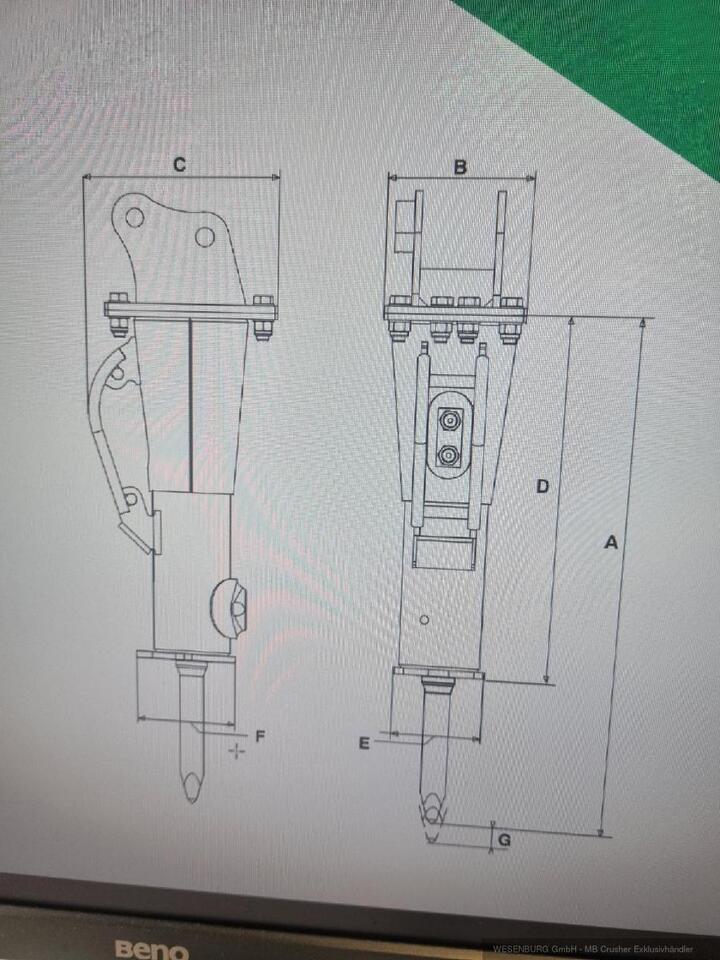 Montabert Hydraulikhammer SD6 Trägerklasse: 0,7 - 1,2 t - Hydraulikhammer für Baumaschine: das Bild 4 Montabert Hydraulikhammer SD6 Trägerklasse: 0,7 - 1,2 t - Hydraulikhammer für Baumaschine: das Bild 4