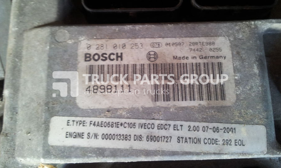 IVECO EUROCARGO TACTOR, engine control unit, EDC ECU, EDC7 ELT, BOSCH control unit - Steuergerät für LKW: das Bild 1 IVECO EUROCARGO TACTOR, engine control unit, EDC ECU, EDC7 ELT, BOSCH control unit - Steuergerät für LKW: das Bild 1